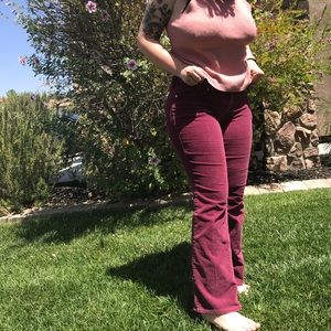 Corduroy burgundy pants (Paris blues)